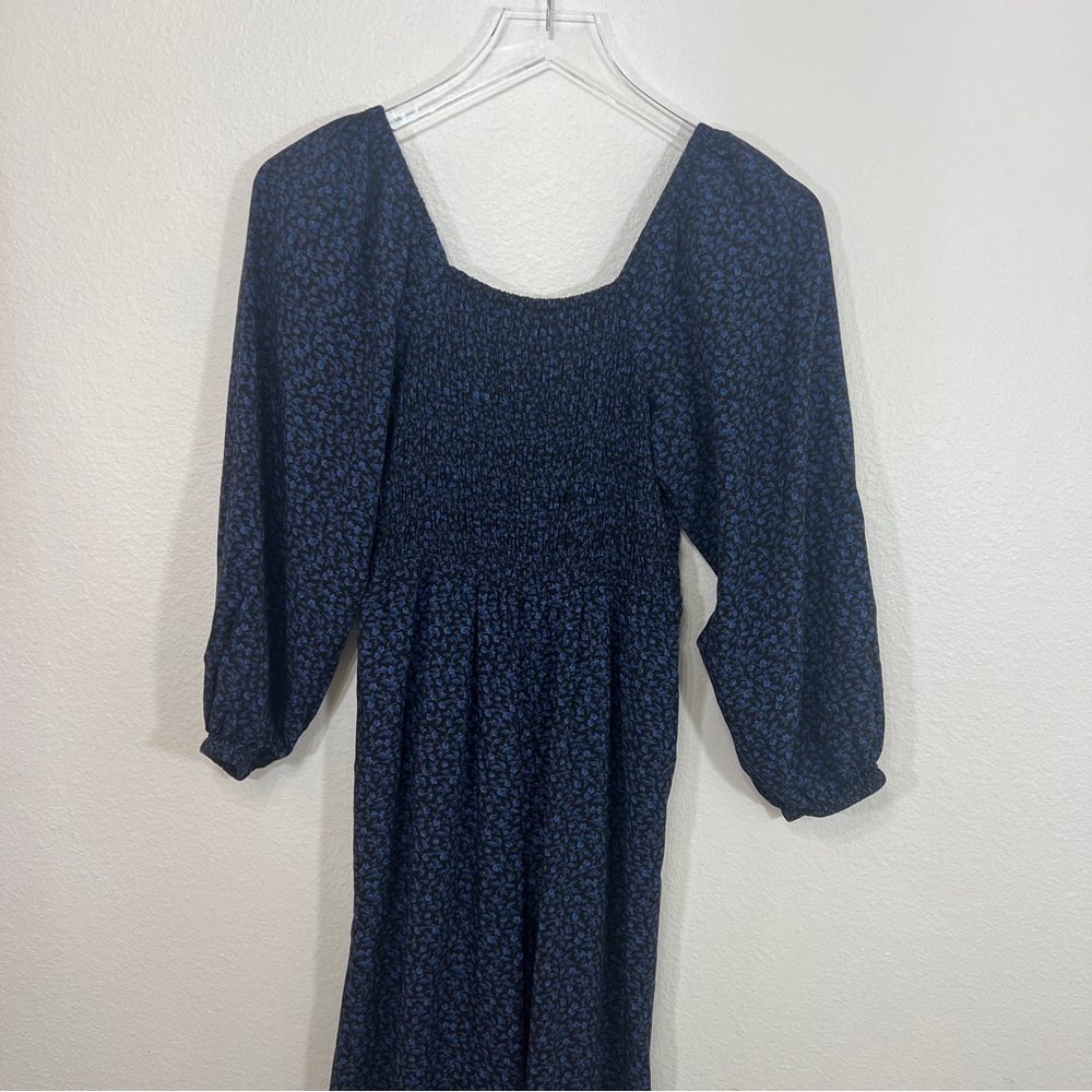 MADEWELL Lucie tie back long sleeve jumpsuit in carmine floral - Picture 5 of 9